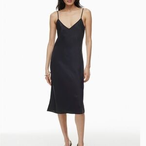 Aritzia Wilfred Black Slip Dress, size small